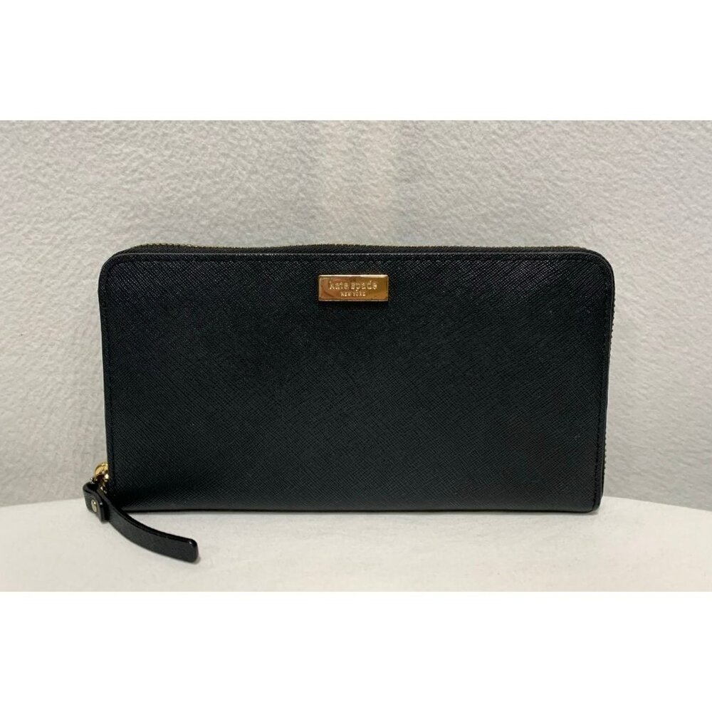 Kate Spade Laurel Way Neda Zip Around Wallet Black WLRU2669